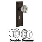 Double Dummy Mission Plate with Waldorf Knob and Keyhole in Oil Rubbed Bronze