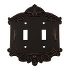 Double Toggle Switchplate in Timeless Bronze