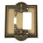 Toggle/Rocker Switchplate in Antique Brass