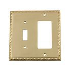 Toggle/Rocker Switchplate in Unlacquered Brass