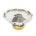 1 3/4" Chateau Crystal Cabinet Knob in Unlacquered Brass