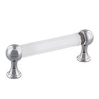 3 3/4" Centers Crystal Pull in Bright Chrome