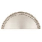 3" Centers Egg & Dart Cup Pull in Satin Nickel