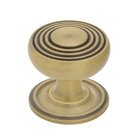 Deco Brass 1 3/8" Cabinet Knob with Classic Rose in Antique Brass