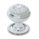 Egg And Dart Brass 1 3/8" Cabinet Knob with Rope Rose in Bright Chrome