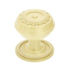 Meadows Brass 1 3/8" Cabinet Knob with Rope Rose in Satin Brass