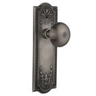 Double Dummy Meadows Plate with New York Door Knob in Antique Pewter
