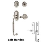 Rope Plate With F Grip And Fleur Lever in Satin Nickel