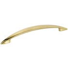 6 1/2" Tapered Pull in Polished Brass Lacquered