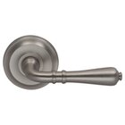 Privacy Traditions Right Handed Lever with Radial Rosette in Satin Nickel Lacquered