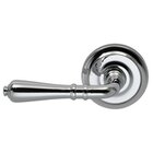 Privacy Traditions Left Handed Lever with Radial Rosette in Polished Chrome