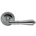 Passage Traditions Traditions Lever with Medium Radial Rosette in Polished Chrome