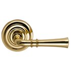 Double Dummy Traditional Right-Handed Lever with Traditional Rose in Polished Brass Lacquered