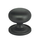 1 3/16" Classic Knob with Attached Back Plate in Oil Rubbed Bronze Lacquered