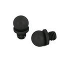 Pair of Ball Finials in Oil-Rubbed Bronze, Lacquered