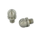 Pair of Ball Finials in Satin Nickel Lacquered