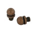 Pair of Ball Finials in Vintage Copper