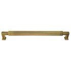 8" Centers Reeded Pull In Antique Brass Lacquered