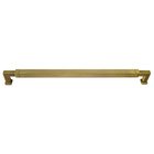 10" Centers Reeded Pull In Antique Brass Lacquered
