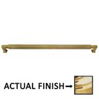 12" Centers Reeded Pull In Polished Brass Unlacquered