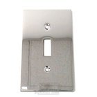 Modern Single Toggle Switchplate in Polished Chrome