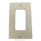 Modern Single Rocker Cutout Switchplate in Satin Nickel Lacquered