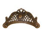 2 1/2" Centers Filigree Cup Pull in Oxidized Brass