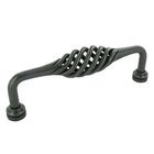 Forged Iron 7 7/8" Centers Bird Cage Appliance Pull in Natural Iron