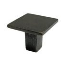 1 3/16" x 1 3/16" Smooth Face Square Knob in Matte Black Iron