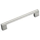 3 3/4" Centers Pull with Round Tubing in Brushed Nickel