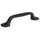 3 3/4" Centers Rounded Edge Pull in Matte Black