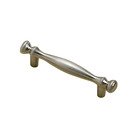 3" Centers Contoured Bar Pull in Brushed Nickel
