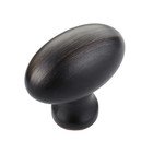 1 9/16" Football Knob in Brushed Oil Rubbed Bronze