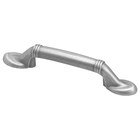 3" Centers Banded Handle in Brushed Nickel