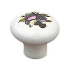 Ceramic 1 1/4" Diameter Mushroom Knob in Plum