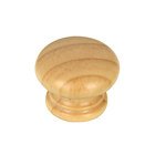 1 1/2" Diameter Wood Knob in Finished Pine
