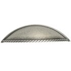 3 3/4" Centers Cup Pull with String Embossed Detail in Pewter