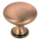 1 1/8" Diameter Simplistic Knob in Antique Copper