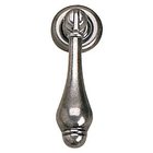2 1/4" Long Traditional Brass Pendant Pull in Faux Iron