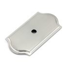 2 1/2" Long Transitional Backplate for Knob in Brushed Nickel