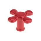 3 1/16" Round Eclectic Wrought Iron Knob in Red