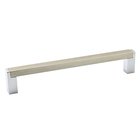 6 1/4" Center Laconia Handle in Chrome and Brushed Nickel