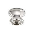 1 1/4" Round Traditional Knob in Polished Nickel