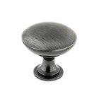 1 9/16" Round Contemporary Knob in Black Stainless Steel