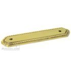 3 1/2" Center Rope Backplate in Polished Brass