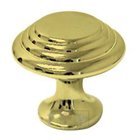 Four Step Beauty Knob in Polished Brass