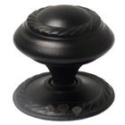 1 1/2" Rope Knob with Backplate in Black