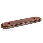 3" Centers Beaded Oblong Backplate in Distressed Copper