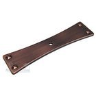 Bent Rectangle Single Hole Backplate in Distressed Copper