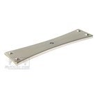 Bent Rectangle Single Hole Backplate in Satin Nickel